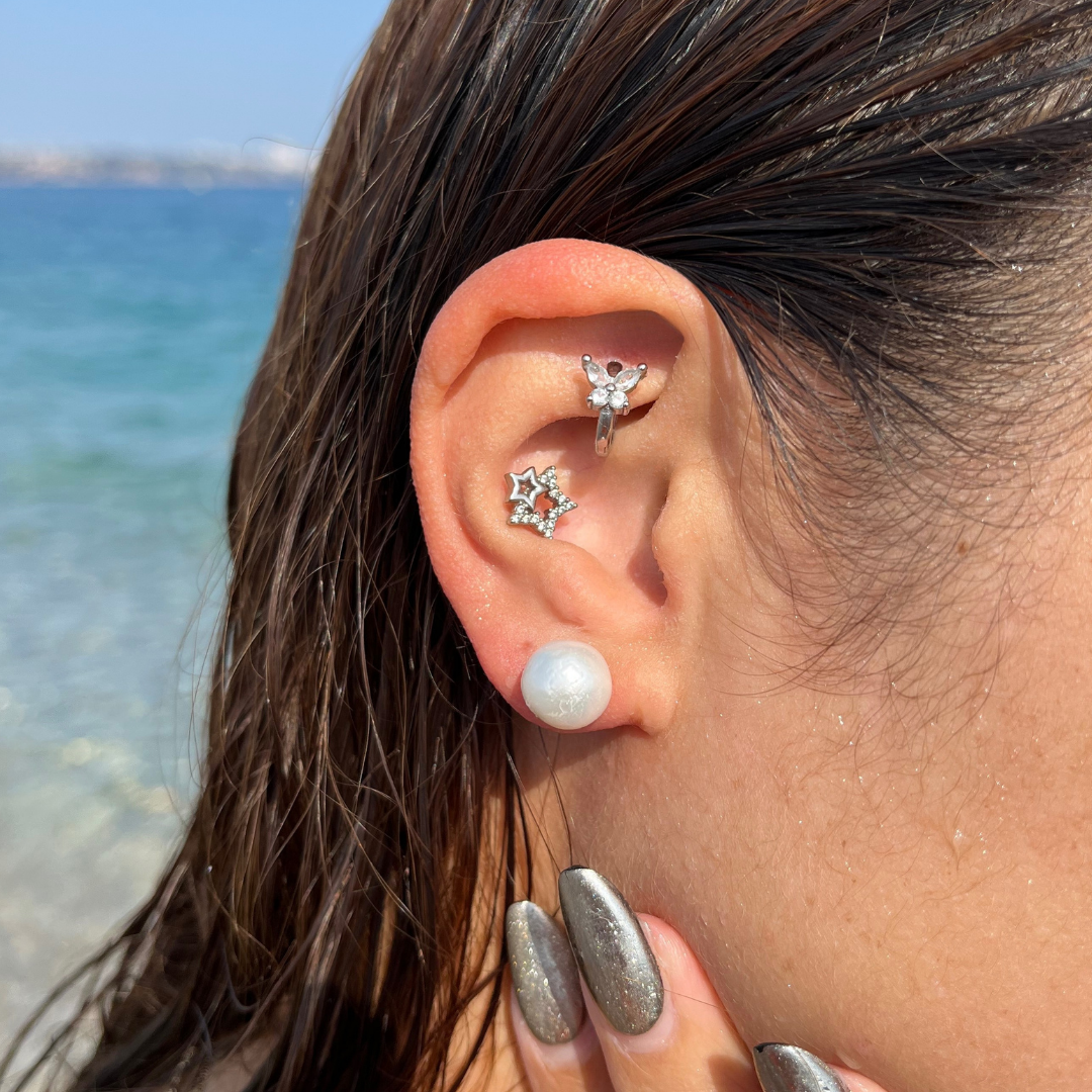 Boucles Athéna- Argenté